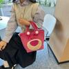 Bolso de oso de fresa imitación piel de conejo caricatura estilo ins Bolso de felpa Niña jk Lolita regalo de cumpleaños bolso de mano