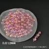 Cuentas de vidrio dorado jade de hielo permeable al hielo diy material al por mayor para pulsera hecha a mano con hilo