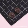 Miniaturas de grãos de café simulados em resina, acessórios para chaveiro DIY com cola de creme, materiais de decoração artesanal para atacado
