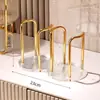 Suporte de Copo de Papel de Luxo Leve Transfronteiriço Porta-Copos Descartáveis Rack de Armazenamento de Copos Acrílico Casa Restaurante
