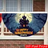 Fábrica Transfronteriza Modelo Nuevo Amazon Transfronterizo Aliexpress Venta Caliente Decoración de Bandera de Media Luna Halloween Festival de Fantasmas Fiesta