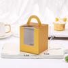 En stock 1 caja portátil Mafen, caja para cupcakes, caja transparente con ventana para postres, caja de embalaje para vasos de papel West Point, venta directa