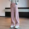 Calça de maternidade para outono e inverno, calça pantalona slim-fit, novo modelo 2026, calça de perna reta com bom caimento, plus size, casual, não aperta na barriga