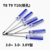 Destornillador mango barra de color 360 hexágono exterior flor de ciruelo T5T6T7T8T10 Phillips en Y triangular tornillo