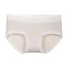 Pantaletas de maternidad de algodón Clase A de tiro bajo, Pantaletas postparto de algodón puro sin teñir de alta elasticidad, Pantaletas de tiro bajo en forma de V para el principio, medio y final del embarazo