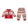 Pijama de niña para otoño e invierno, cárdigan de franela, conjunto de forro polar de coral, ropa de estar cálida de invierno para niña pequeña