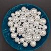 Artesanía de Corea del Sur, perlas de imitación de un solo agujero de 2,5 mm a 30 mm, accesorios de joyería, accesorios de bricolaje, material duro de medio agujero, perla