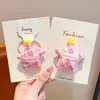 Goma para el pelo tipo moño de bebé con cuadros de estrella de cinco puntas estilo coreano, Cuerda para el pelo a cuadros linda para niñas, Accesorio para el pelo que no daña el cabello