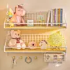 Estante de pared, instalación sin taladro, perfecto para dormitorios estudiantiles, imprescindible para recámaras, divisor de pared, cesta colgante, estante de almacenamiento
