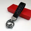 Colgante de Llavero de Cuero Gamuzado de Gama Alta para Coche Llavero con Logo de Coche Decoración de Llavero Colgante de Cintura de Metal Venta al por Mayor
