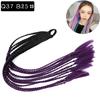 Pelucas de Cola de Caballo Dreadlock Estilo Europeo y Americano al por Mayor para Niños, Pelucas de Gomas Elásticas de Colores, Trenzas Boxeadora de Colores de Fibra de Alta Temperatura