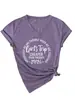 Viagem de Meninas é Mais Barata que Amazon Ebay Estação Independente Camiseta Feminina Casual e Versátil com Decote em V e Manga Curta