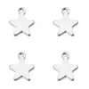 Acero de Titanio Color Duradero Conector Cola de Perla Colgante Corazón Accesorios para Joyería DIY Acero Inoxidable Estrella de Cinco Puntas Etiqueta Pieza Pequeña Oro Real