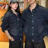 Chaqueta de Mezclilla Cruda Lavada con Levadura Estilo Retro Americano de Gama Alta para Hombre 2026 Primavera Marca de Tendencia Chaqueta Holgada de Trabajo