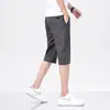 Pantalones Casuales de Verano de Gama Alta para Hombre, Corte Delgado, Modernos, Lujo Ligero, Elásticos, Versátiles, Pantalones Rectos Frescos