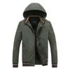 Jaqueta Curta Acolchoada de Algodão Masculina Casual de Moda, Forrada com Veludo de Cordeiro de Pelo, Acolchoada com Veludo, Tamanho Grande, com Capuz 619