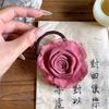 Flor Rosa Seca Tendón de Goma Anillo para el Cabello Accesorios para el Cabello Estilo Coreano Tocado Popular en Internet Nuevo Estilo Lazo para el Cabello de Niña Cuerda para el Cabello con Flor Estilo Chino Nuevo