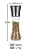 Oferta Especial Vidrio para Condimentos Cocina Molinillo Manual de Pimienta Molinillo de Acero Inoxidable Almacenamiento de Pimienta Botella para Condimentos Polvo