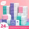 Papel de registro de proteção transfronteiriça 24 pacotes de caixas fechadas de papel higiênico espesso em relevo de quatro camadas, guardanapos domésticos, atacado de fábrica