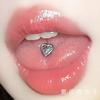 Uña Fuerte Marrón Lengua Acero Titanio Uña Rosca Externa Uña Dulce Cool Spice Girl Anillo de Lengua Piercing Lengua Uña de Repuesto Uña de Lengua