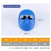 Máscara Protectora de Plástico Grimace Protección Laboral Máscara de Soldadura Gafas de Soldador Usando Casco de Soldadura por Arco de Argón Máscara de Cuero Vacuno Grimace