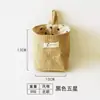 Bolsas Colgantes de Algodón y Lino en Stock para Puerta, Pared y Escritorio para Artículos Varios, Bolsas de Almacenamiento de Yute para Organización del Baño