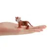 Mini Estatueta de Tigre Realista PVC Brinquedo de Filhote de Tigre Pequeno Modelo de Tigre para Brincadeira Educativa Decorações de Animais para Crianças 6 x 1 x 4 cm