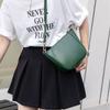 Curtido Vegetal Primera Capa Piel de Vaca Nicho Versátil Bolso de Mujer al Hombro Cruzado Bolso de Mano Simple Bolso de Mujer Cremallera Bolso Pequeño de Concha