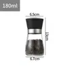Venta al por mayor de fábrica acero inoxidable 304 molinillo suministros de cocina polvo de pimienta molinillo de polvo de pimienta molinillo manual