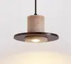 Estilo de canción estética bambú-junta mármol natural candelabro de comedor, mesa de comedor, barra de bar, sala de té Zen, estudio, lámpara de oficina larga