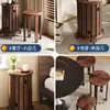 Juego de Taburetes de Comedor Apilables de Madera Maciza con 90% de Descuento para Uso Doméstico, Banco de Repuesto Apilable, Mesa de Café Estilo Chino Nuevo