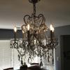 C35 Lámpara LED de Filamento Cola Blanco Cálido Cristal Araña Decoración Sala de Estar Regulable Bombilla Rosca Pequeña Venta al por Mayor