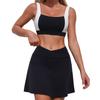 Coletes Esportivos Costas Nuas de Cores Contrastantes Transfronteiriços Cuidadosamente Selecionados para Mulheres, Culotes Fitness Europeus e Americanos, Conjuntos de Yoga, Roupas de Yoga Apertadas para Mulheres