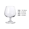 Copo de conhaque Copo de degustação de vinho de vidro transparente Copo de conhaque clássico estilo europeu Copo de uísque Copo de pé curto
