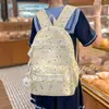 Mochila estilo Ins para niñas, estudiantes de secundaria y preparatoria, estilo coreano, estrellas, encaje, mochila de doble hombro, estudiantes de secundaria, estudiantes de primaria, mochila de alto valor