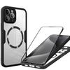 Adecuado para Apple 17Promax Qicai Funda Magnética para Teléfono Iphone16 Carcasa 360 Todo Incluido y Protector de Pantalla Integrado
