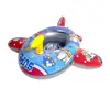 Nuevo Bote Inflable Engrosado con Forma de Avión, Asiento de Natación para Bebés y Niños Pequeños, Flotador de Natación de Rueda con Parasol