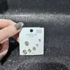 El Nuevo Set de Aretes de Múltiples Piezas de Lingshang Design es Ligero, Lujoso y Moderno, Versátil y Fresco y Dulce en Invierno, un Regalo para tu Novia y Mejor Amiga