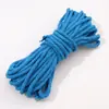 Corda de Poliéster-Algodão Monocromática 4mm Corda Trançada Artesanato DIY para Joias Pingente de Corda de Algodão Artesanato de Tecelagem Chaveiro 48 Cores