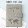 2026 Nuevo Portadocumentos Multifuncional de Cuero PU Sensible a la Presión Anti-Magnético RFID con Mapa para Pasaporte, Boletos y Tarjetas Venta Directa de Fábrica