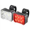Juego de luces traseras y faros delanteros para bicicleta transfronterizos con bocina y carga USB, equipo para montar en bicicleta de montaña