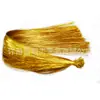 Comercio Exterior Color Arcoíris Láser Seda Palo Cabello Pieza de Peluca Cabello Colorido Hilo Dorado y Plateado Paquete de Extensión de Cabello Lentejuelas Cabello Al Por Mayor