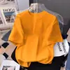 Camiseta Estilosa Soltinha de Verão para Meninos, Manga Curta, Gola Redonda, Cor Sólida