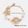 Kenjie original verão novo elegante estrela de seis pontas ponto diamante imitação pérola brincos feminino moda europeia e americana série de conjuntos