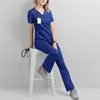 Uniforme de Enfermagem de Secagem Rápida para Hospital de Cirurgia Plástica de Luxo Estilo Coreano Conjunto de Duas Peças