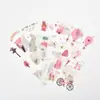 Set de Pegatinas para Diario, Pegatinas Washi Artísticas y Lindas, Material de Verano para Bodas y Viajes, Pegatinas Decorativas, Artículo Popular de Celebridad de Internet