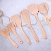 Espátula Utensilios de Cocina Set Olla Antiadherente Mango Largo de Madera Secundario Olla Doméstica Libre de Pintura Espátula Venta al por Mayor Espátula de Madera Control de Aceite