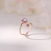 Collar de Anillo de Flor de Cerezo de Alta Gama para Mujer, Regalo de Confesión, Anillo Elegante y Atractivo, Cadena Clavicular de Flor Pequeña