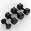 Equipamento de Halteres de Fitness Masculino e Feminino Doméstico Par de Halteres Hexagonais Adesivos Estudante Exercício Braço Perda de Peso Haltere