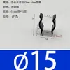 Abrazaderas elásticas de acero inoxidable aisladas recubiertas de goma para tuberías, clips para tuberías, abrazaderas en forma de U, abrazaderas para tubos de lámparas, clips de resorte para tuberías de agua y soportes.